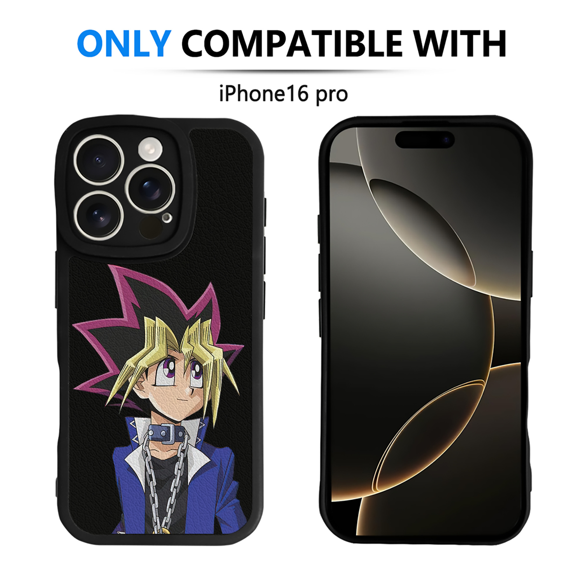 遊☆戯☆王 Yu-Gi-Oh! 【iPhone 16シリーズ対応】シリコンスマホケース（レザー調） 材質：シリコン